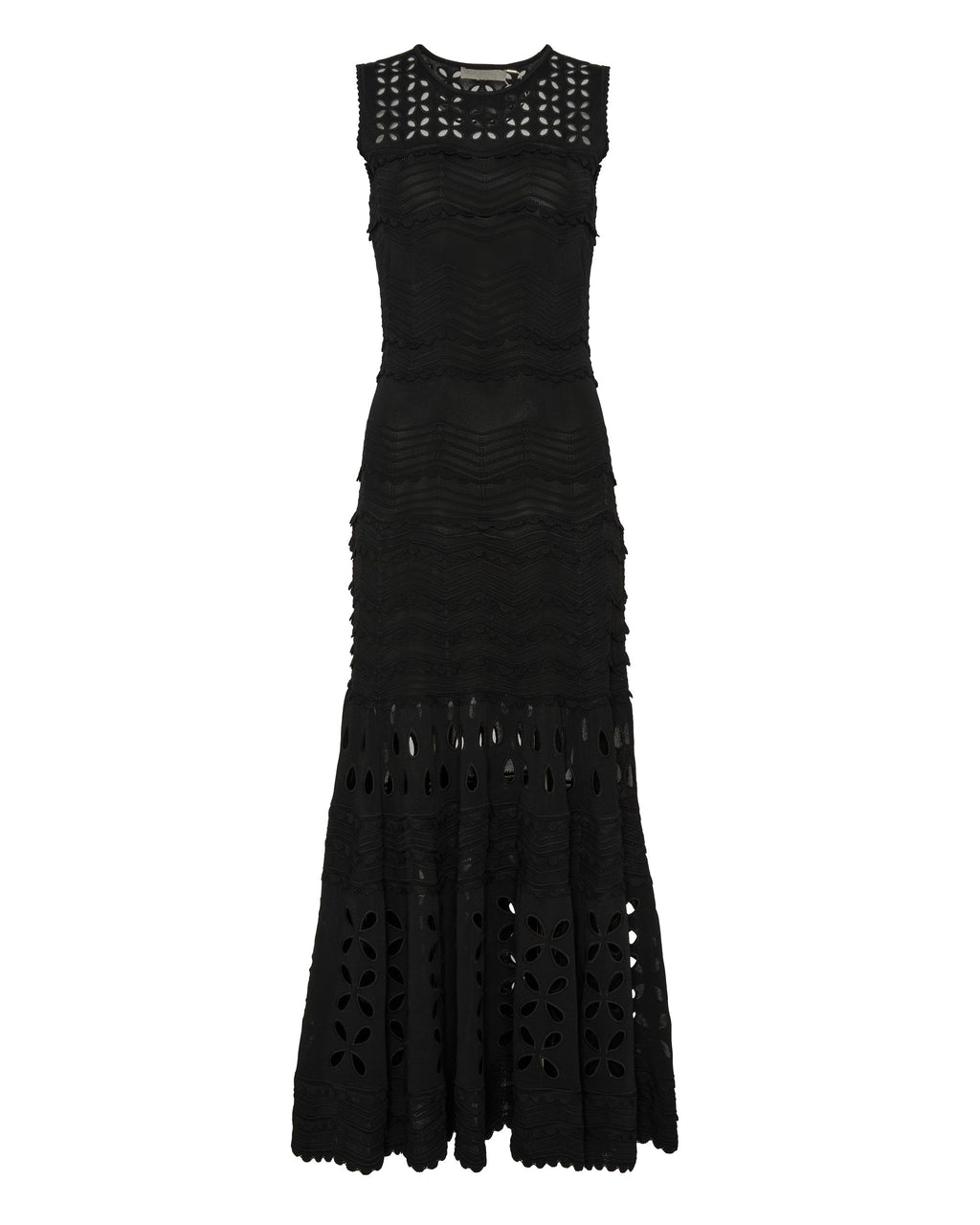 ULLA JOHNSON Lakshmi Eyelet Knit Dress