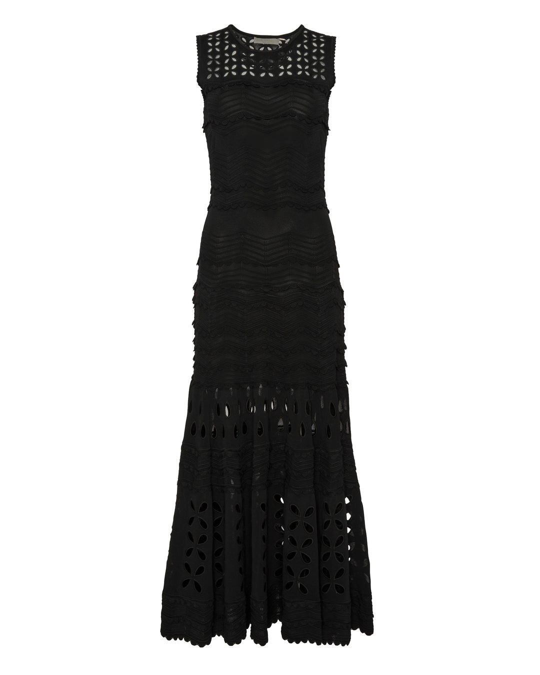 ULLA JOHNSON Lakshmi Eyelet Knit Dress