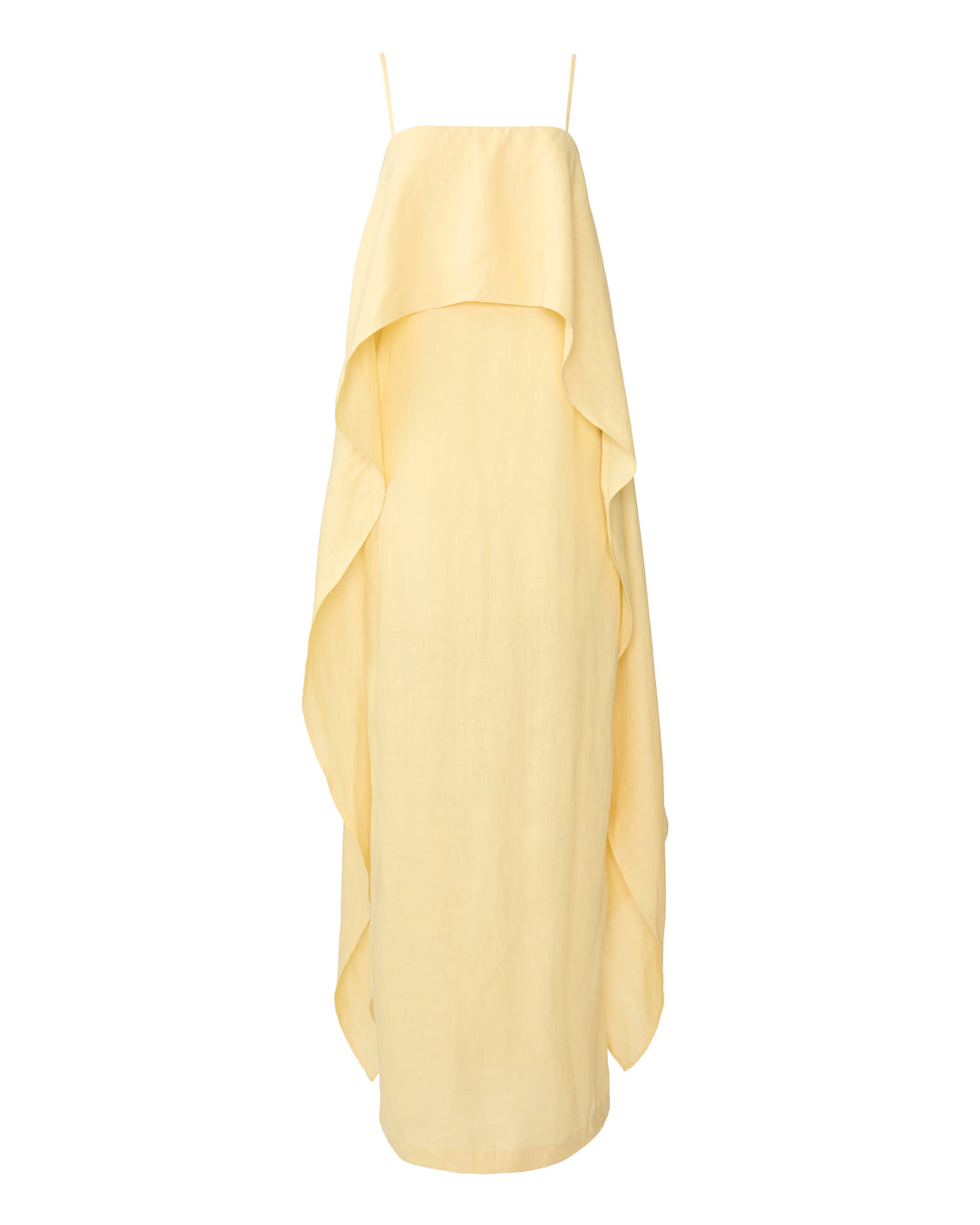 STAUD Valencia Linen Dress