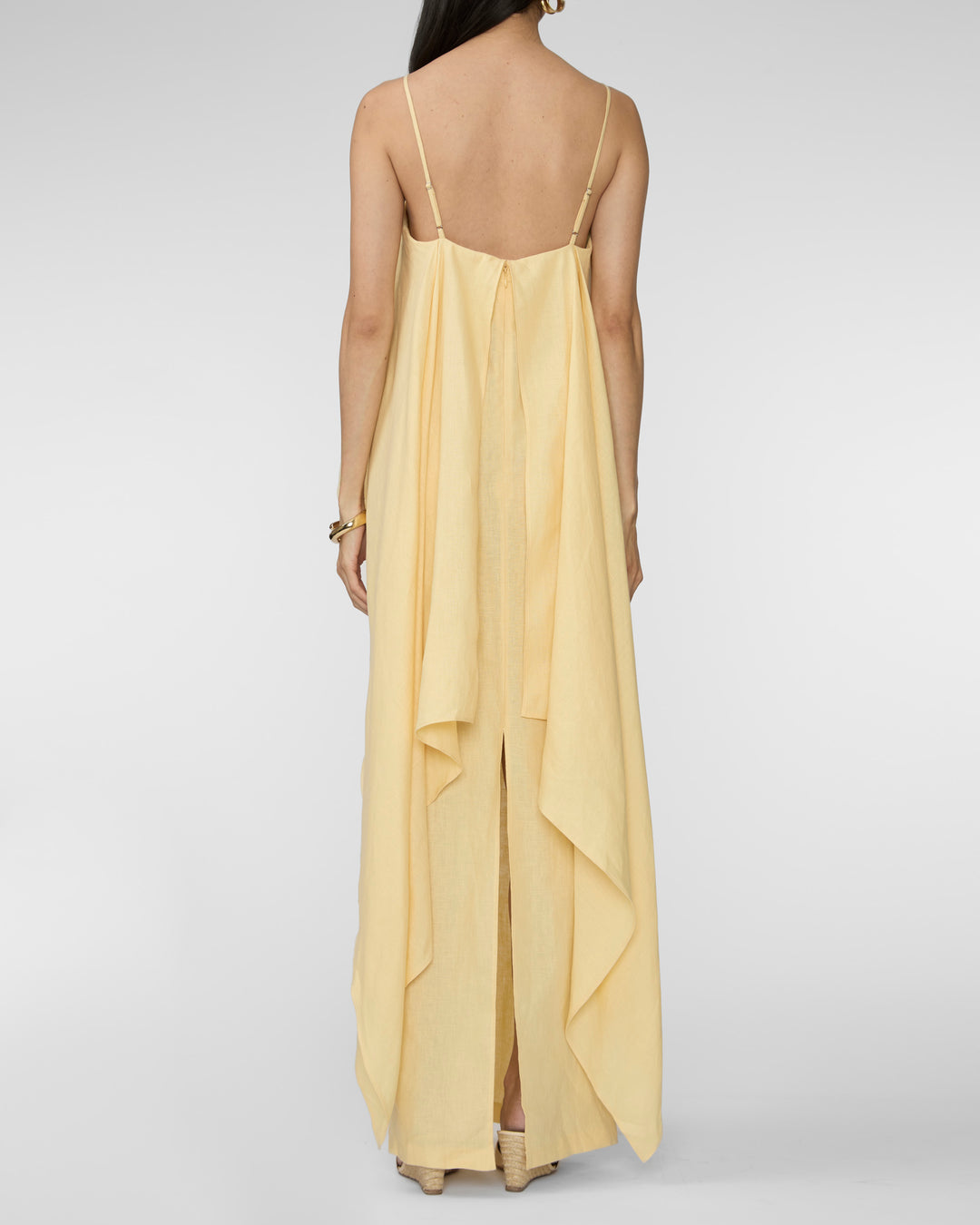 STAUD Valencia Linen Dress
