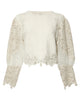 SEA Vania Lace Combo Sleeve Sweater