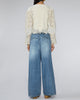 SEA Vania Lace Combo Sleeve Sweater