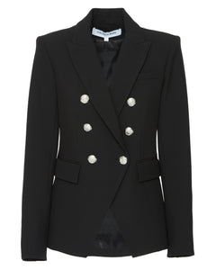 Miller Dickey Jacket in Black/Silver