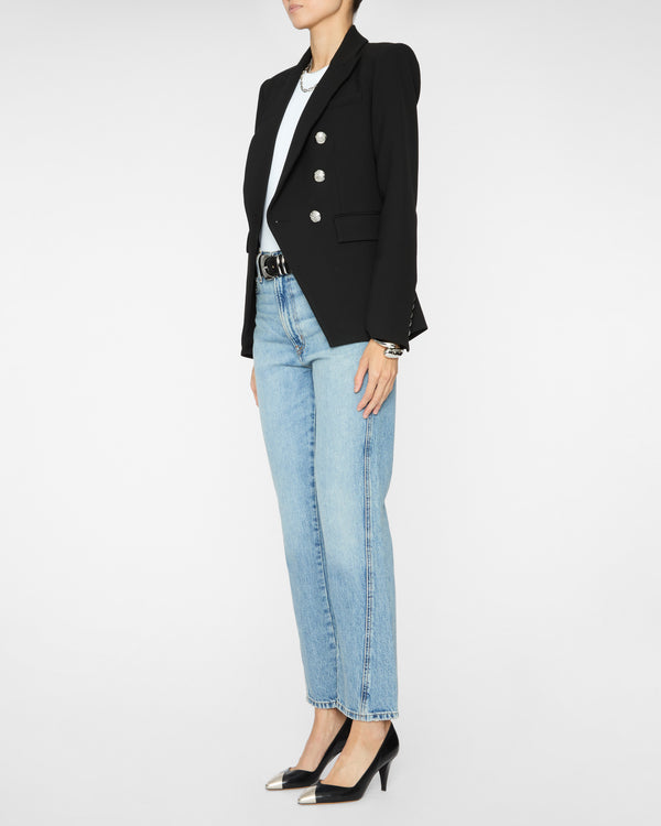 VERONICA BEARD Miller Dickey Jacket in Black/Silver