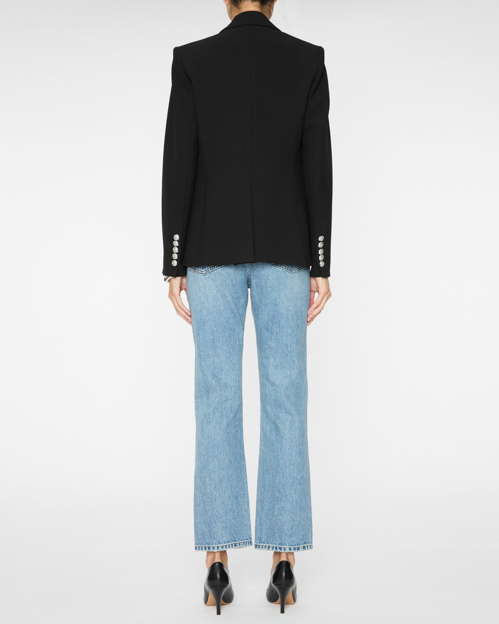 VERONICA BEARD Miller Dickey Jacket in Black/Silver