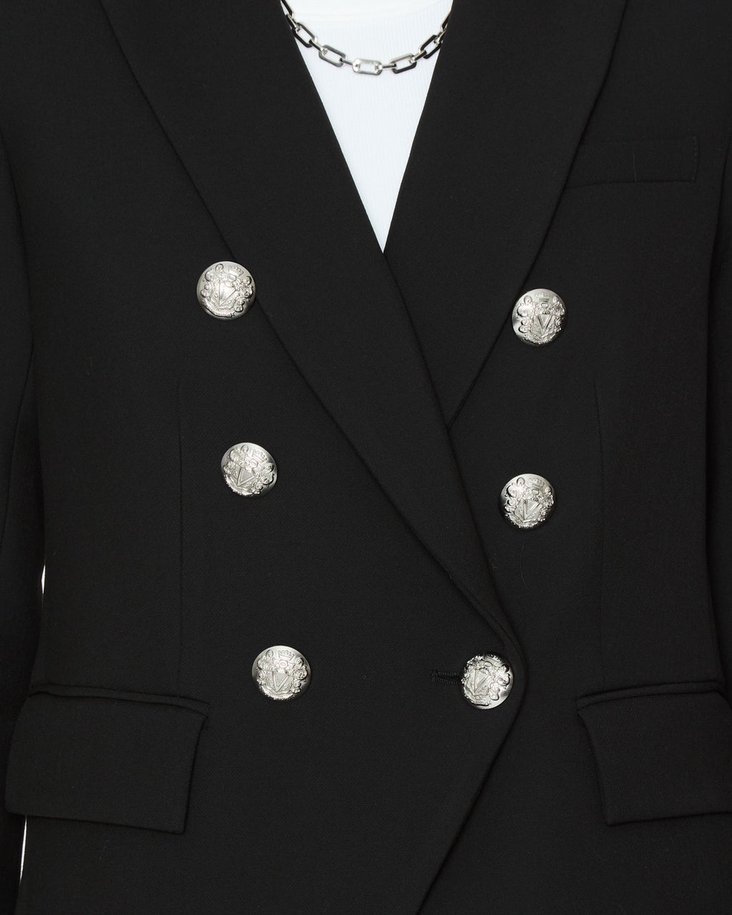 VERONICA BEARD Miller Dickey Jacket in Black/Silver