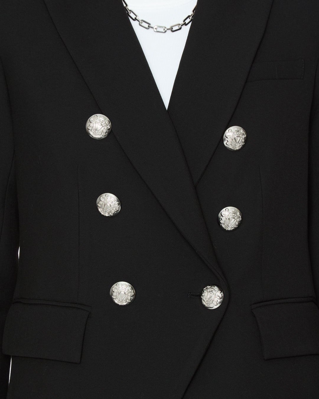 VERONICA BEARD Miller Dickey Jacket in Black/Silver