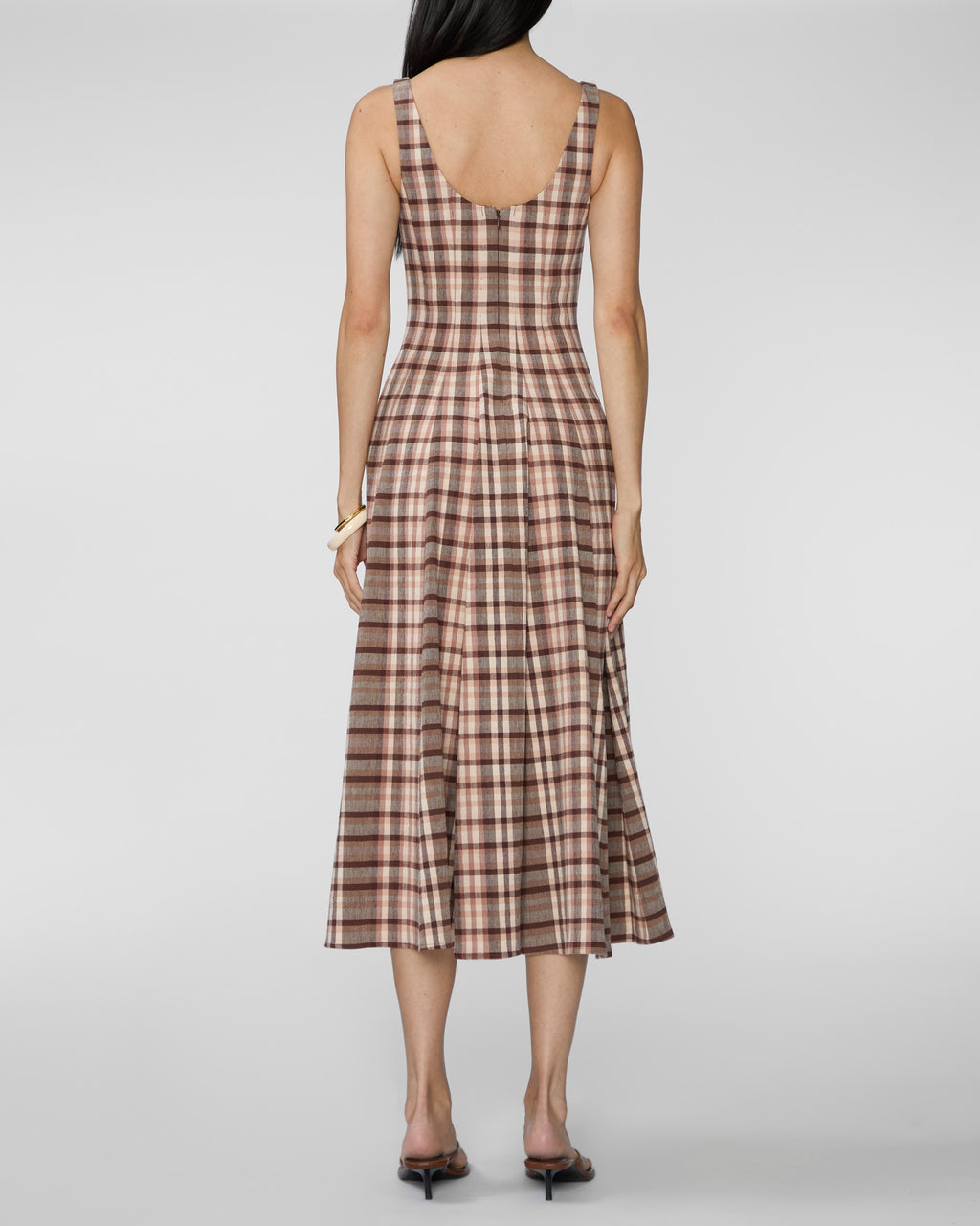STAUD Wells Dress in Tuscany Plaid – Capsule Shop