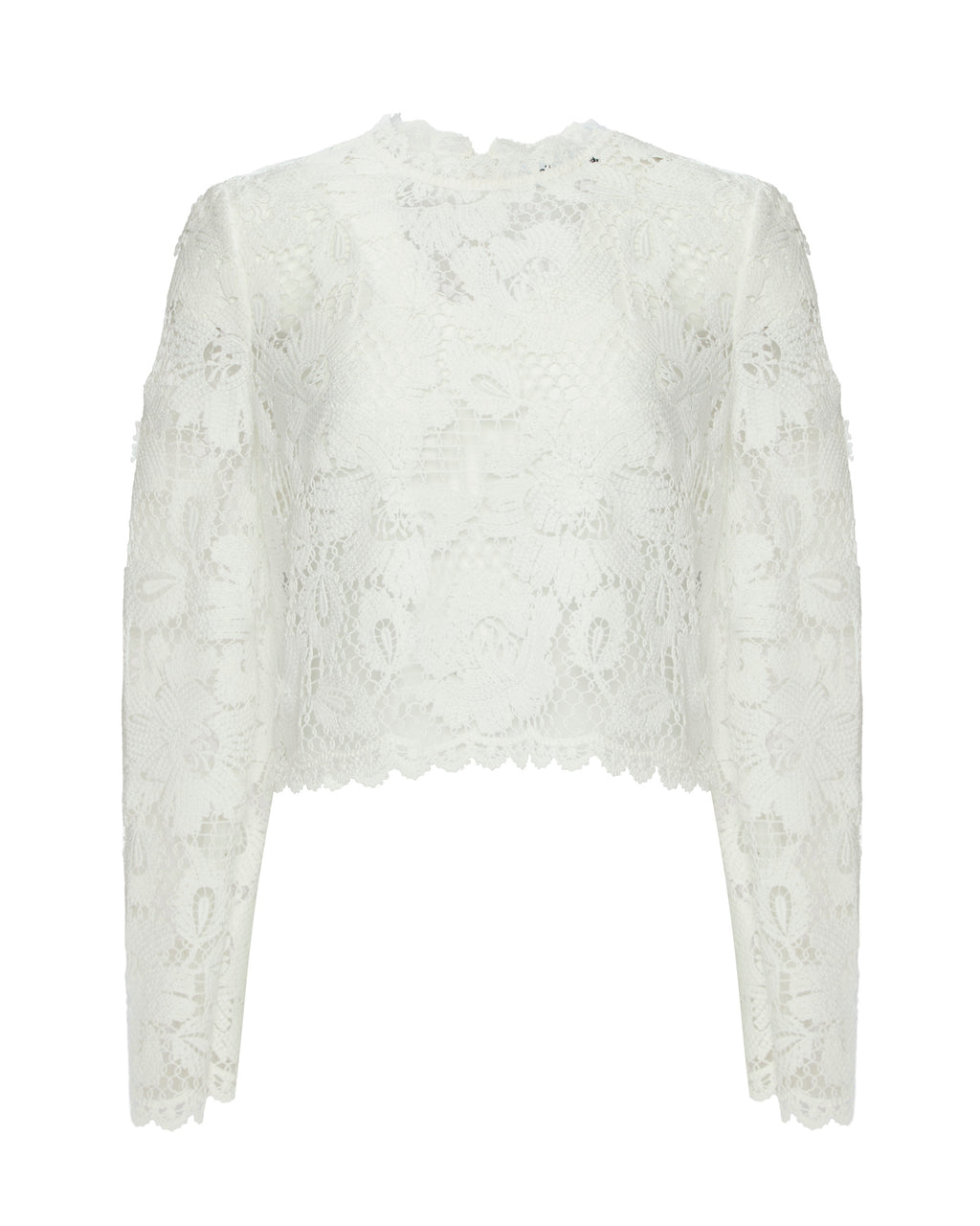 White Crochet Lace Top