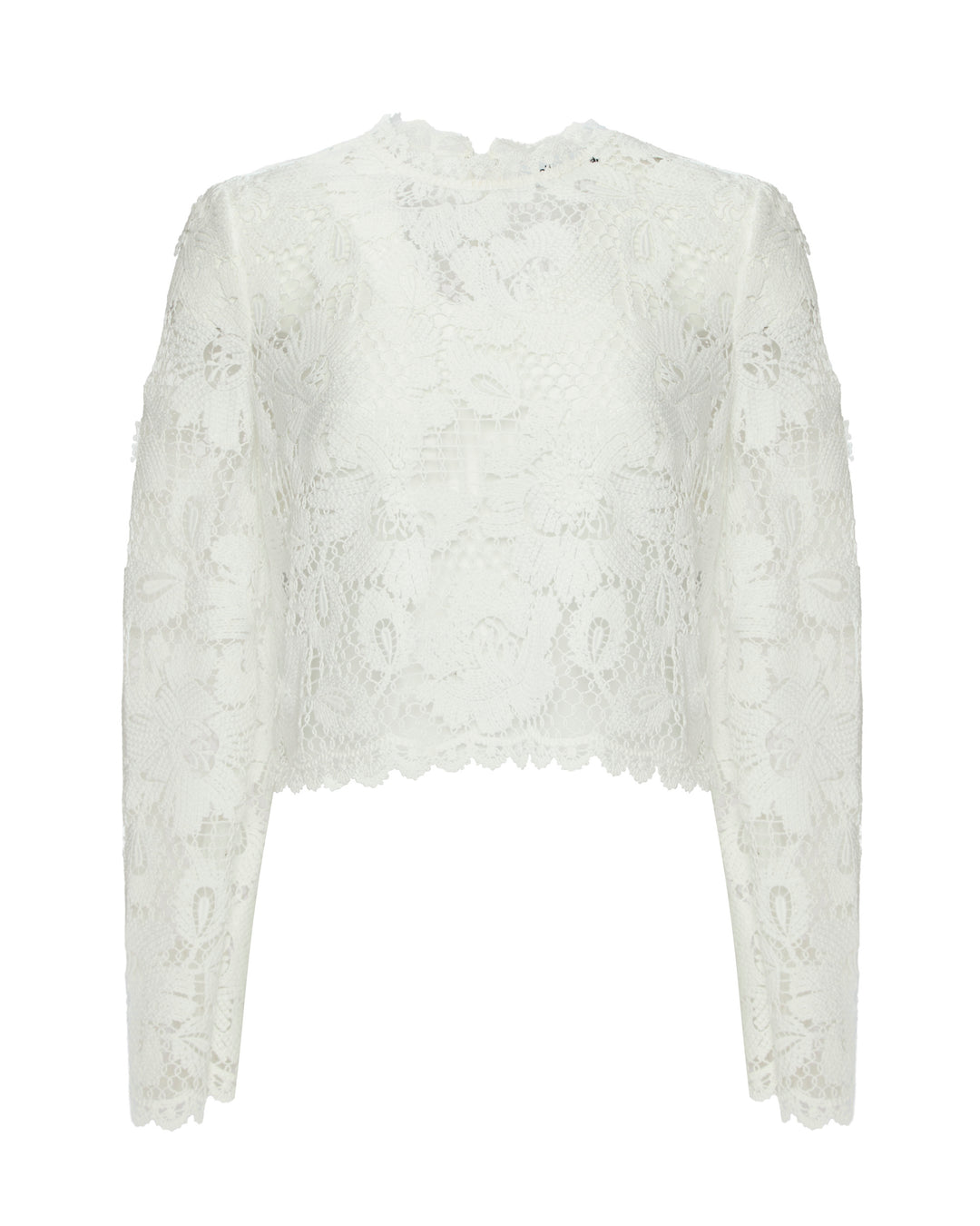 SELF PORTRAIT White Crochet Lace Top