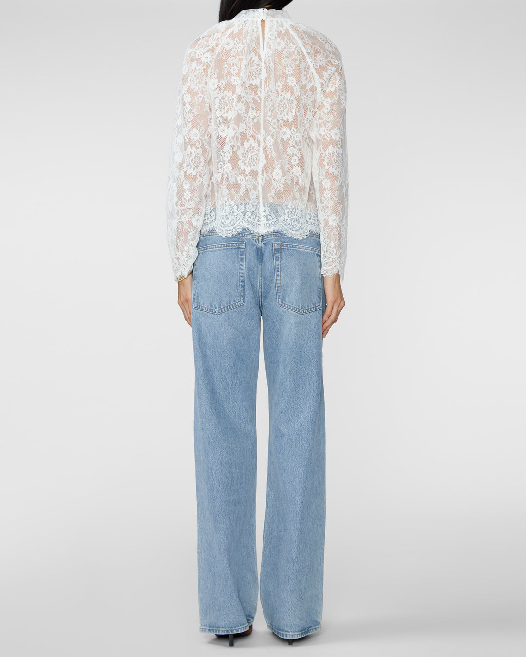 SELF PORTRAIT White Lace Blouse