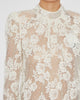 White Rhinestone Lace Top