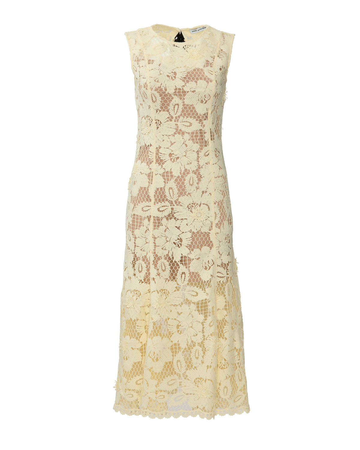 Self-Portrait Crochet Lace Midi Dress