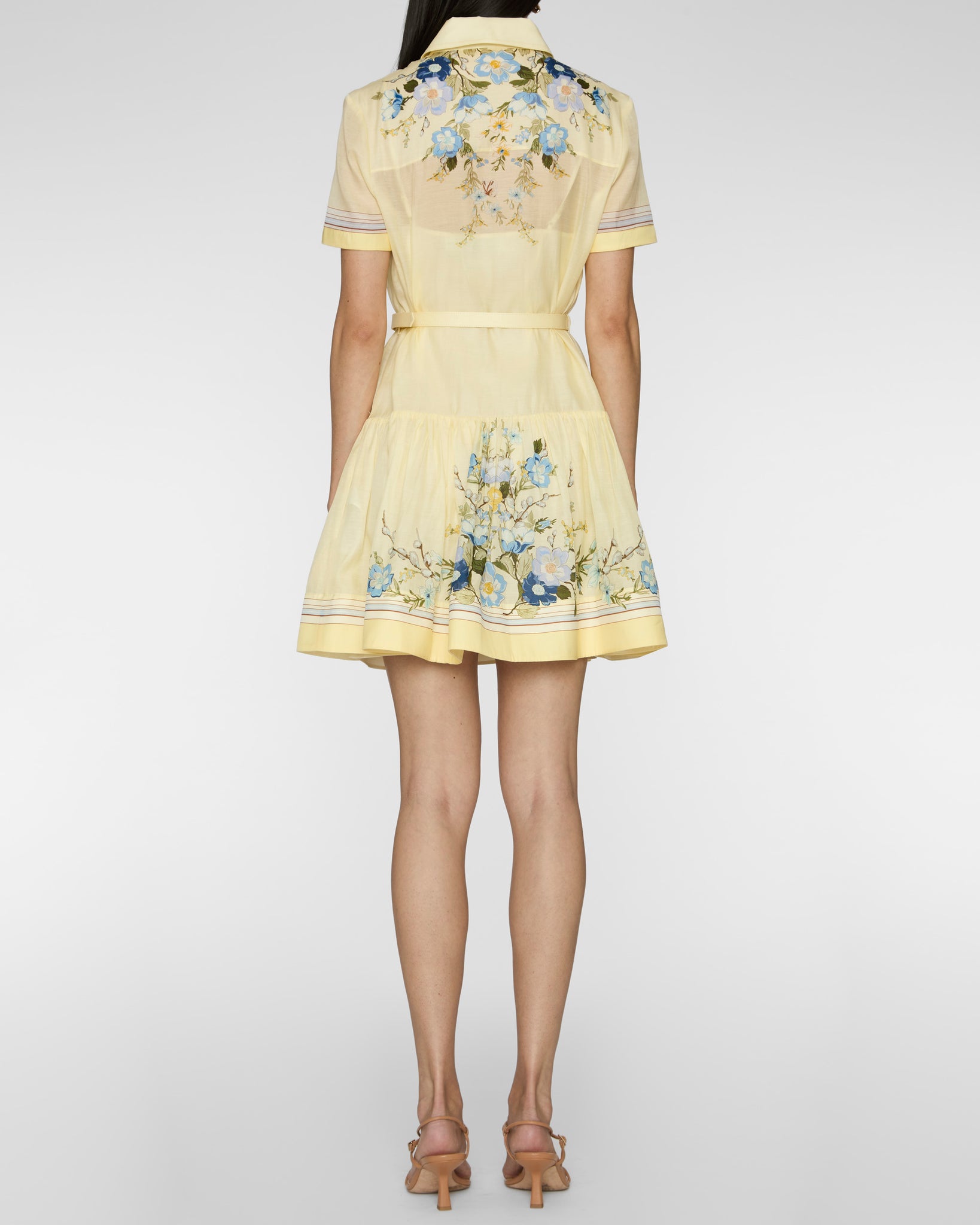 knee length dresses for ladies Florentine Floral Organza Dress SM