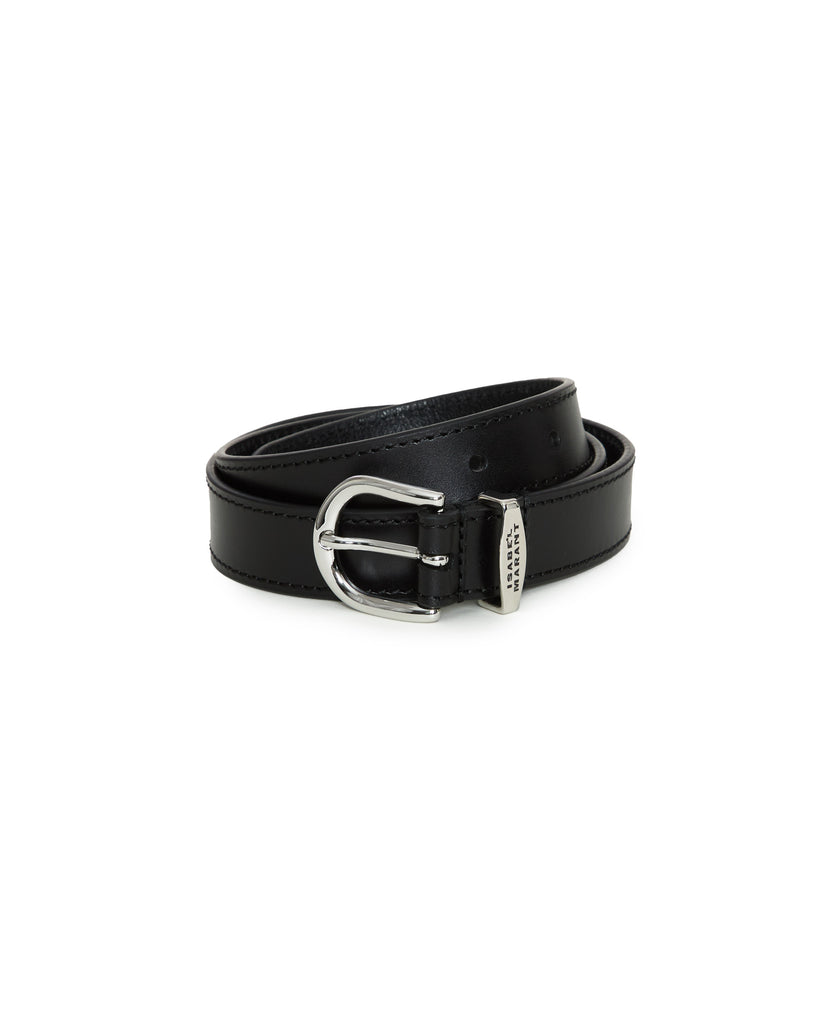 ISABEL MARANT ETOILE Zadd Belt in Black/Silver