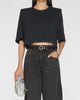ISABEL MARANT ETOILE Zadd Belt in Black/Silver