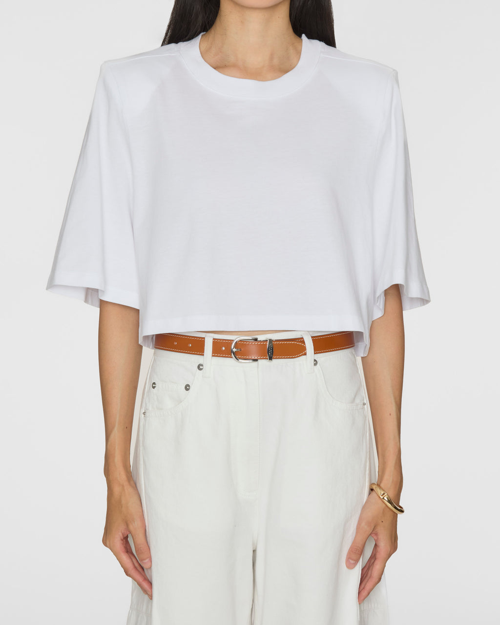 ISABEL MARANT ETOILE Zadd Belt in Natural/Gold