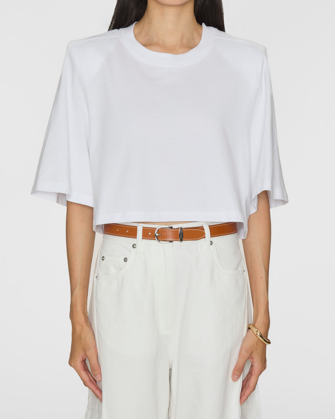 ISABEL MARANT ETOILE Zadd Belt in Natural/Gold