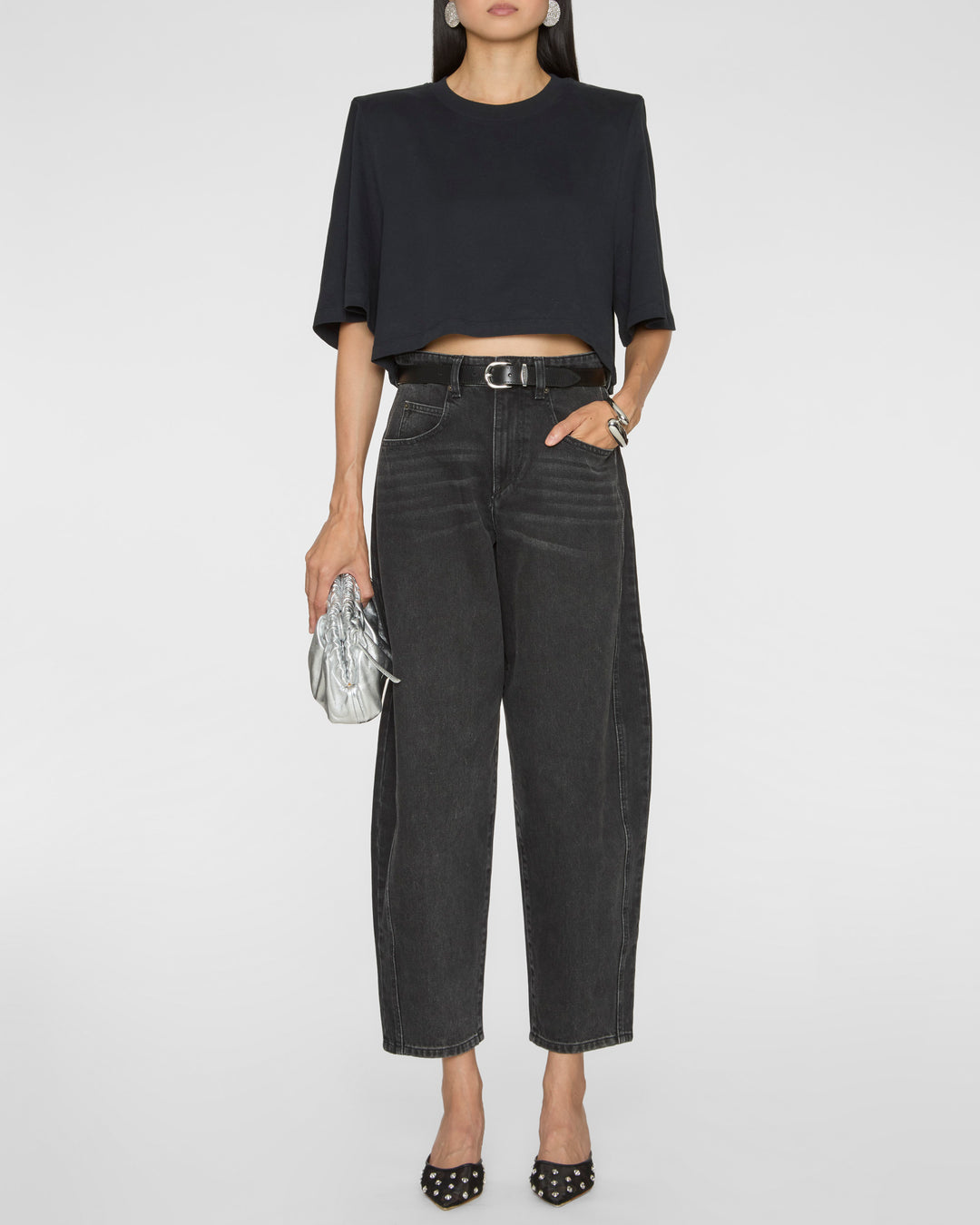 ISABEL MARANT ETOILE Zaely Tee Shirt in Black