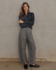 APIECE APART Bari Crop Trouser in Heathered Grey