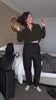 Cropped Hampton Cashmere Sweater in Olive - 20% OFF EDITOR'S PICKS