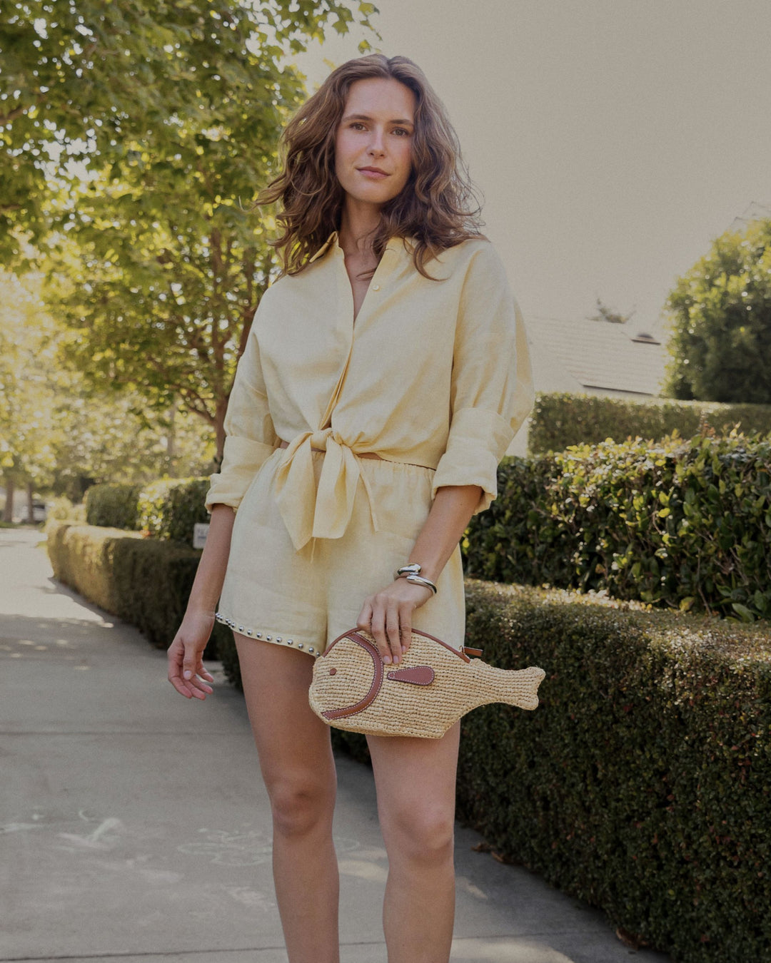 STAUD Lisa Linen Top