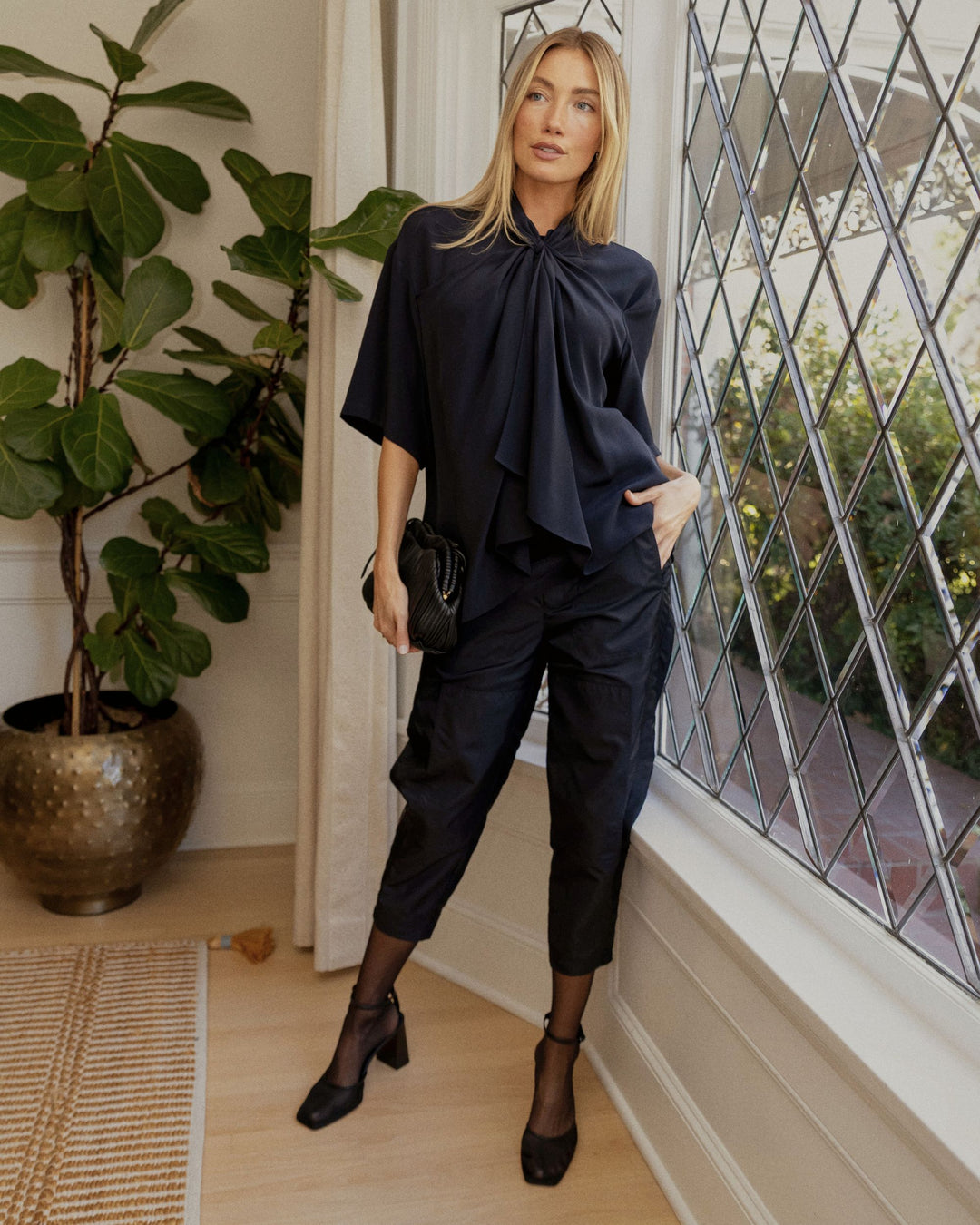 TIBI Eco Nylon Colt Trouser