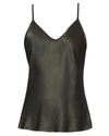 Enza Costa Bias Cut Cami Dark Cedar