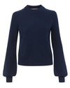 Brenee Cashmere Pullover in Navy