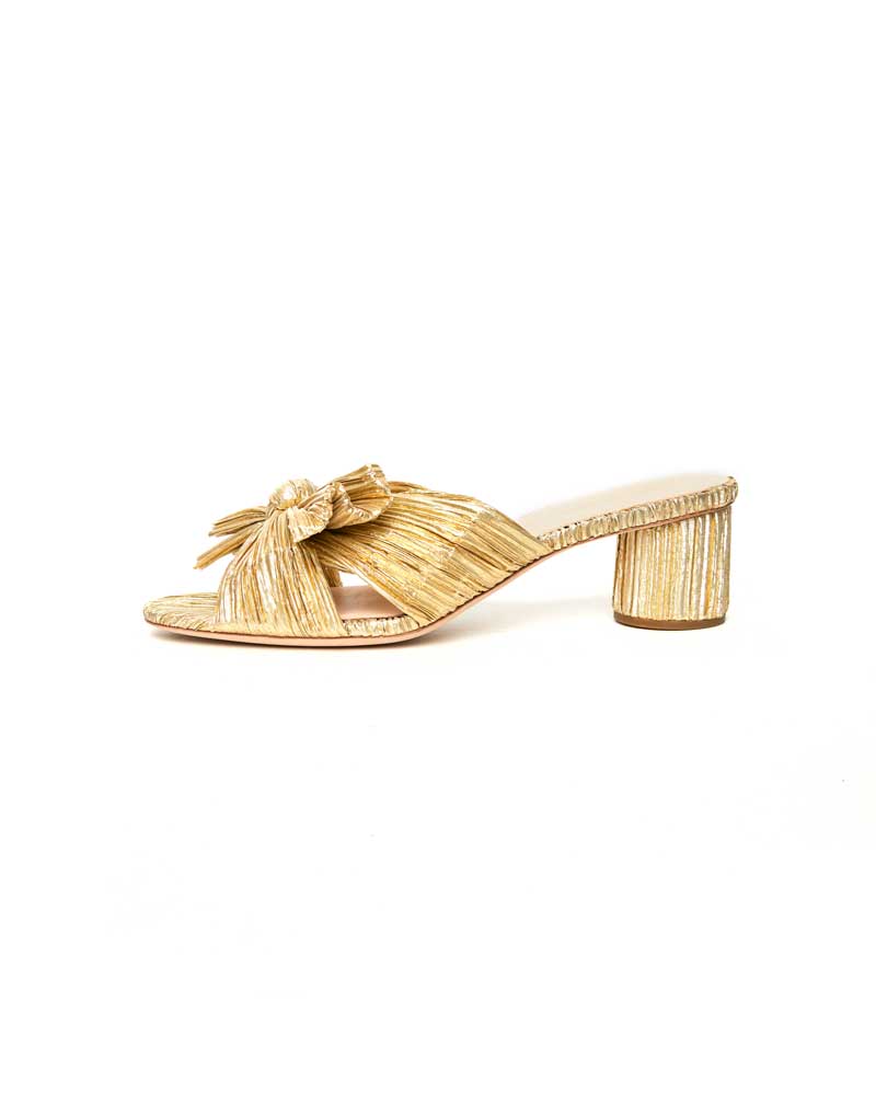 Emilia Pleated Knot Mule