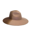 Emmanuelle Wool Fedora Hat in Camel/Pecan