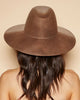 Emmanuelle Wool Fedora Hat in Camel/Pecan