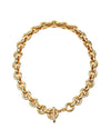 Gold Circle Link Necklace