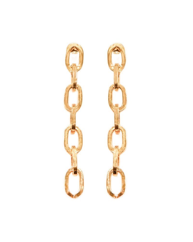 Ben Amun Gold Post Link Earrings