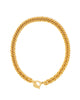 Gold Link Vintage Look Necklace