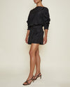 Italian Sporty Nylon Shirred Sleeve Top