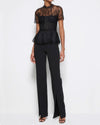Jonathan Simkhai Kehlani Lingere Lace Short Sleeve Bustier