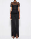 Jonathan Simkhai Kehlani Lingere Lace Short Sleeve Bustier