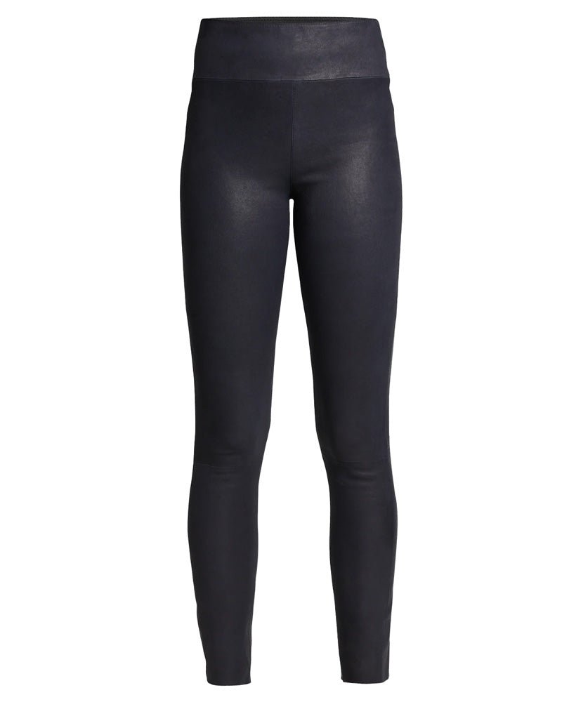 SPRWMN Leather Ankle Legging Navy