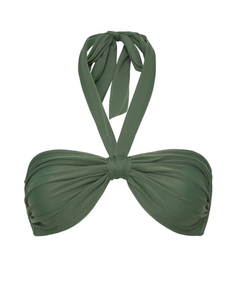 Faithfull Locales Bikini Top in Forest Green