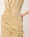 Simkhai Messina Cocktail Crepe Dress in Dried Pineapple