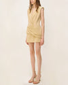 Simkhai Messina Cocktail Crepe Dress in Dried Pineapple