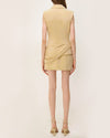 Simkhai Messina Cocktail Crepe Dress in Dried Pineapple