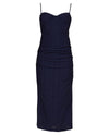 Simkhai Moire Jersey Bustier Dress in Midnight