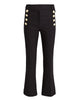 Robertson Crop Flare Trouser in Black