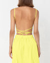 SWF Square Neck Tie Up Top in Limone