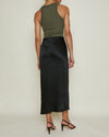 Enza Costa Supima Sheath Cotton Tank in Dark Olive