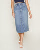 The Highland Denim Skirt in Vintage Sapphire