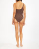 Anemos The One Shoulder One Piece in Moka