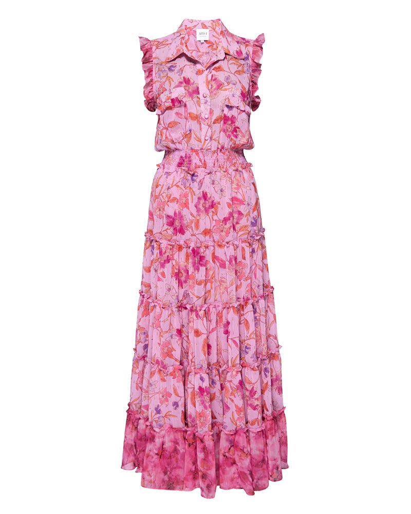 Misa Trina Dress in Fire Floral Mix